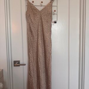 Zimmermann 00s Silk Leopard Print Slip Dress